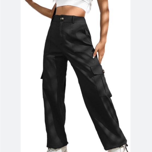 LOLOCCI Cargo Pants for Women High Waisted - Picture 1 of 4